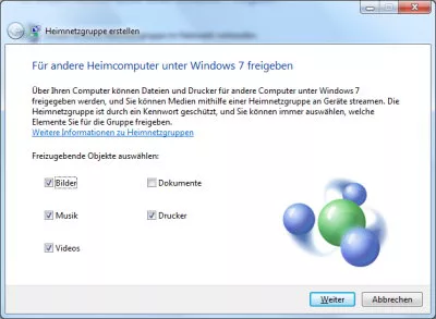 Freigaben in der Heimnetzgruppe