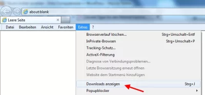 Downloads anzeigen Internet Explorer