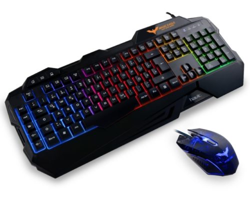 HAVIT Gaming Tastatur und Maus Set Beleuchtete Gaming Tastaturen