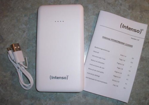 Intenso Powerbank S10000 Lieferumfang