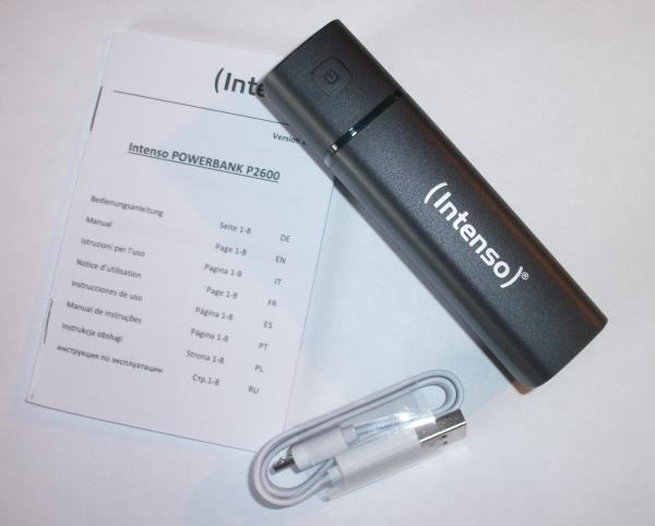 Lieferumfang Intenso Powerbank P2600