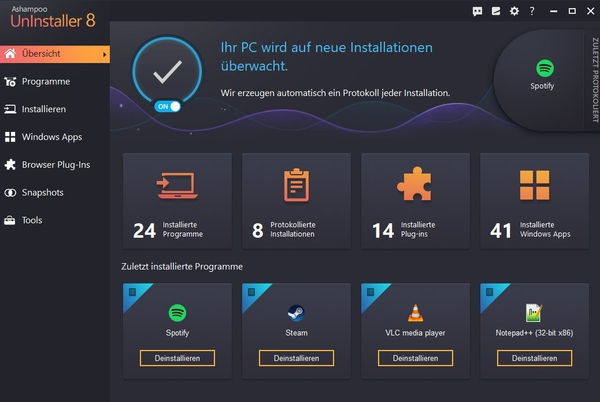 Snapshots, das Sonar für den Rechner