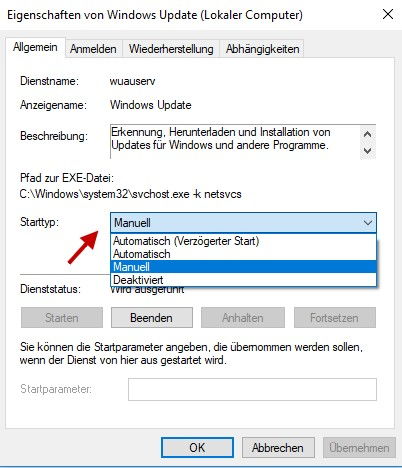 automatische Updates deaktivieren