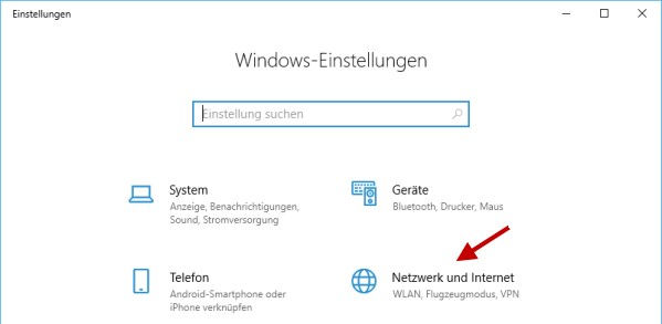 Fenster mit Windows Einstellungen Detail