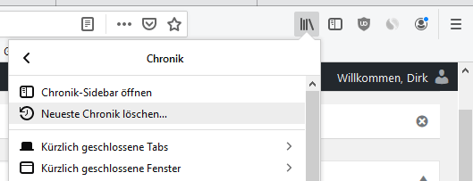 Firefox Chronik öffnen