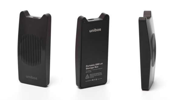 unibos BR-TB3-X4 ein externes Thunderbolt™ 3 NVMe-SSD-Gehäuse