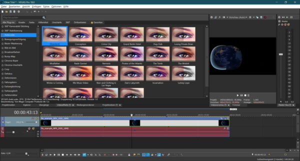 Videoeffekte mit VEGAS PRO 18