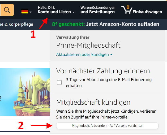 Amazon Prime kündigen So einfach geht's