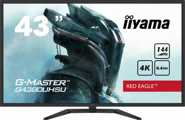 iiyama G-Master Red Eagle 4380UHSU-B1 Gaming-Monitor iiyama G-Master Red Eagle 4380UHSU-B1: 43-Zoll Gaming-Monitor mit 4K