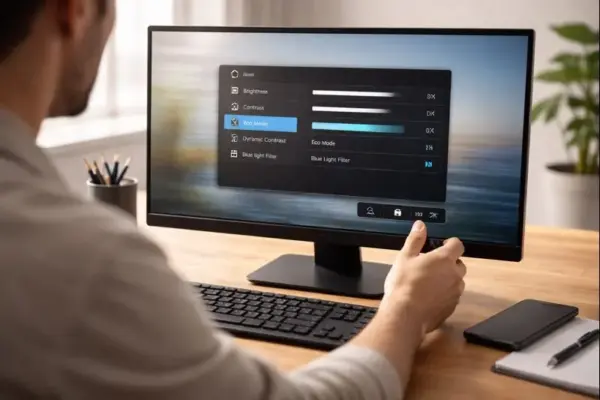 Monitor-Einstellungen mit aktiviertem Energiesparmodus können Flackern verursachen