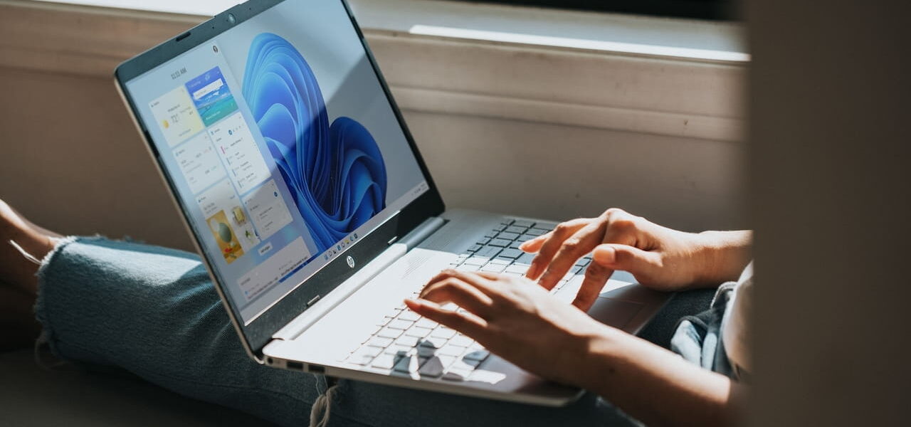 Windows 11 auf einem Laptop
