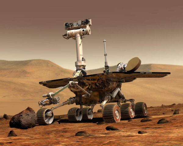 Mars-Rover sammelt Gestein