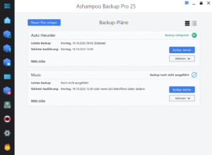 Ashampoo Backup Pro 25 Screenshot 2