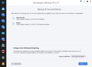 Ashampoo Backup Pro 25 Screenshot 4
