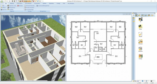 Ashampoo 3D CAD Architecture 11 3D-Ansicht Ashampoo 3D CAD Architecture 11 3D-Ansicht