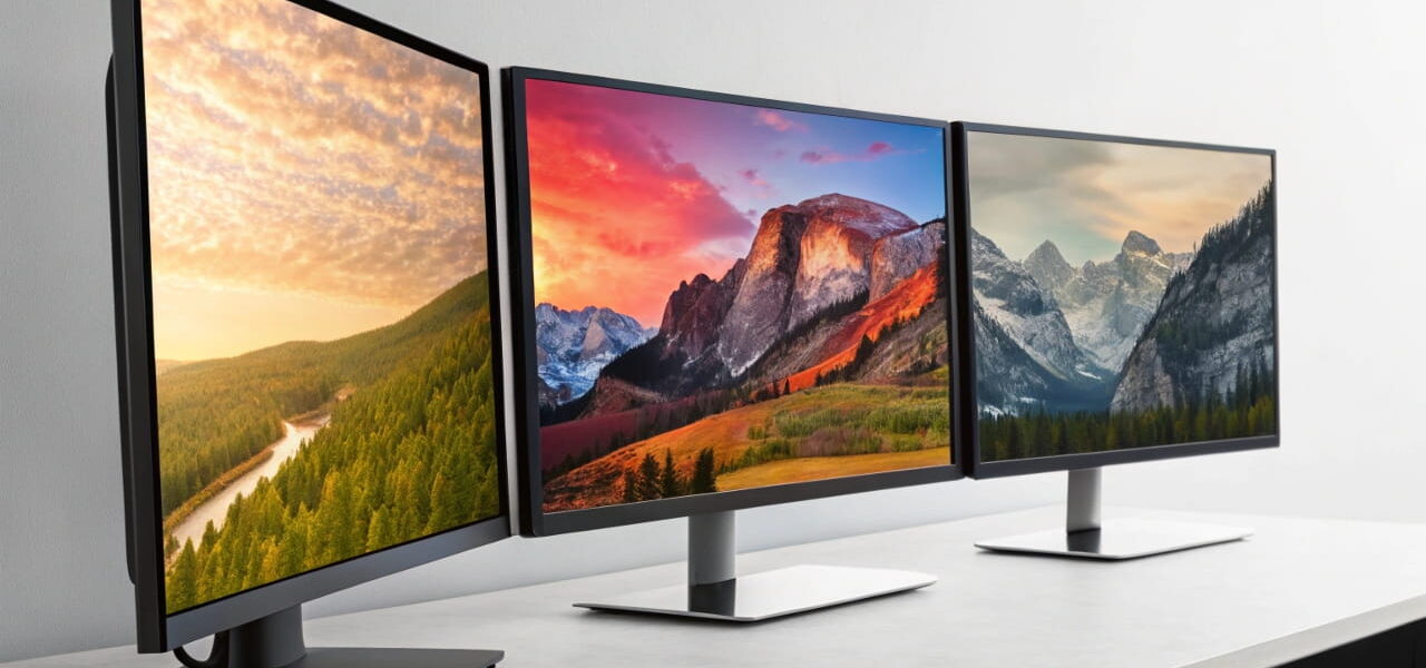 Vergleich von Monitor-Technologien: IPS, VA und TN mit Unterschieden in Farben, Kontrast und Reaktionszeit.