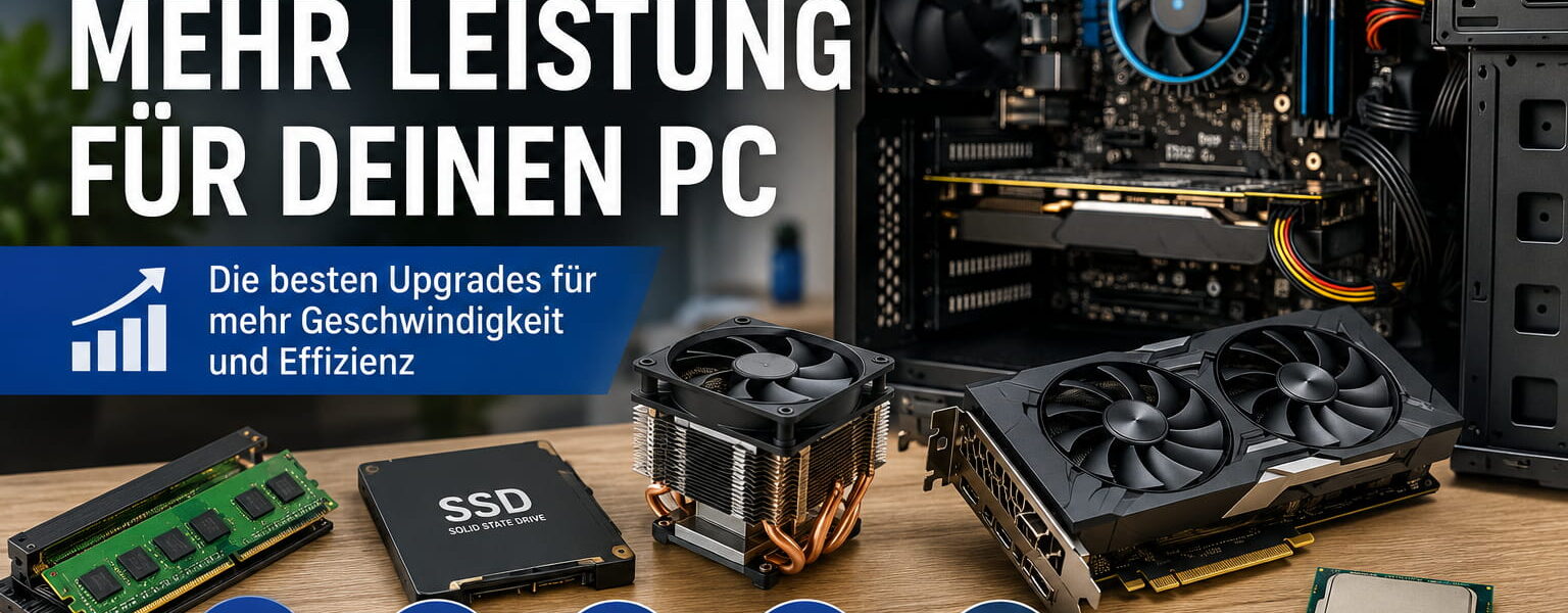Alten PC aufrüsten mit SSD, RAM, besserer Kühlung, Grafikkarte und Prozessor
