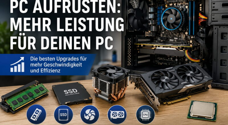 Alten PC aufrüsten mit SSD, RAM, besserer Kühlung, Grafikkarte und Prozessor