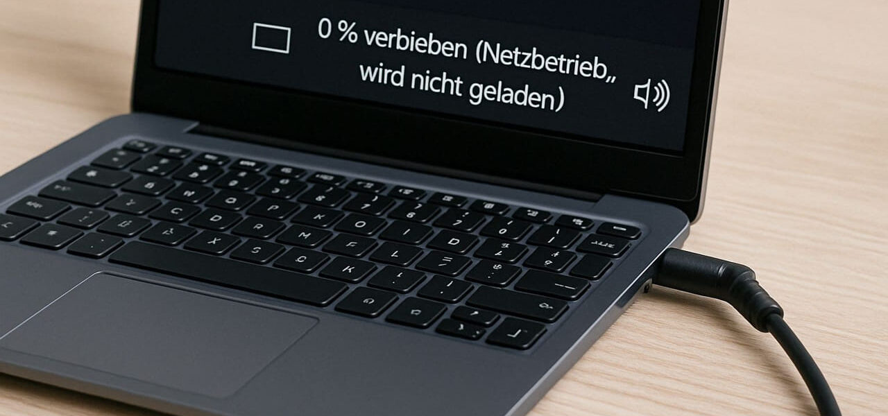 Laptop zeigt Akku lädt nicht – Netzbetrieb wird nicht geladen