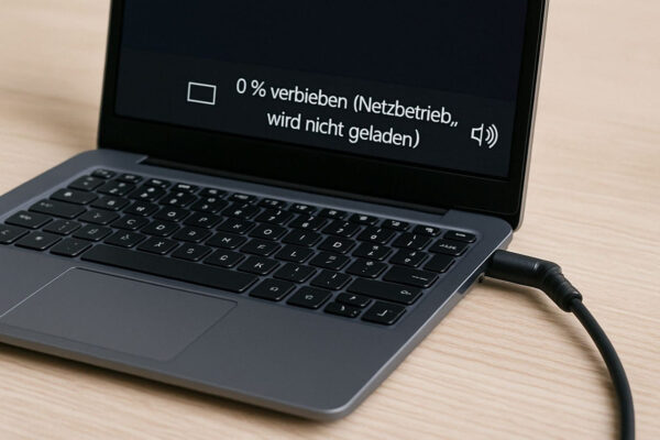 Laptop zeigt Akku lädt nicht – Netzbetrieb wird nicht geladen