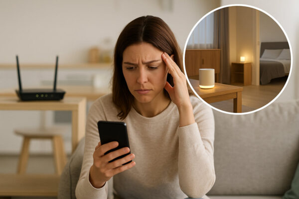 Wann sich der Umstieg auf ein Mesh-WLAN-System lohnt Person überlegt den Umstieg auf ein Mesh-WLAN-System wegen instabiler WLAN-Verbindung