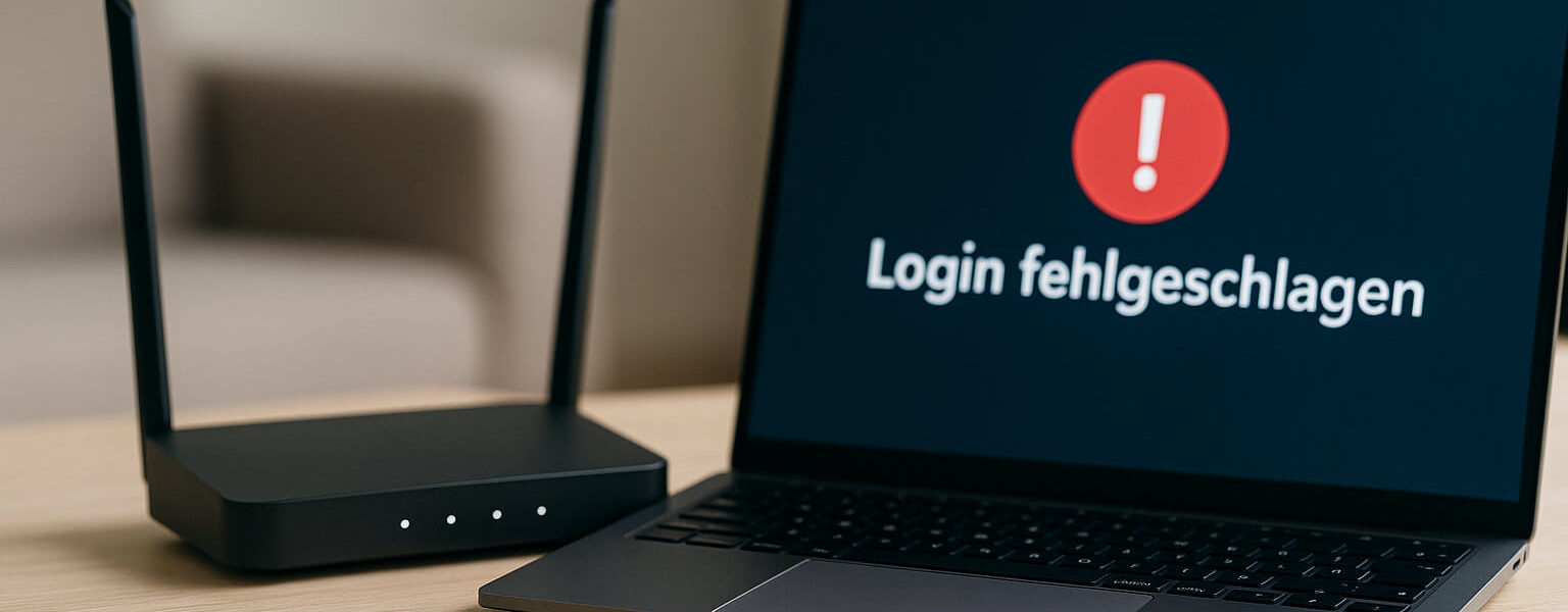 Router-Login fehlgeschlagen: Gerät zeigt Fehlermeldung bei der Anmeldung