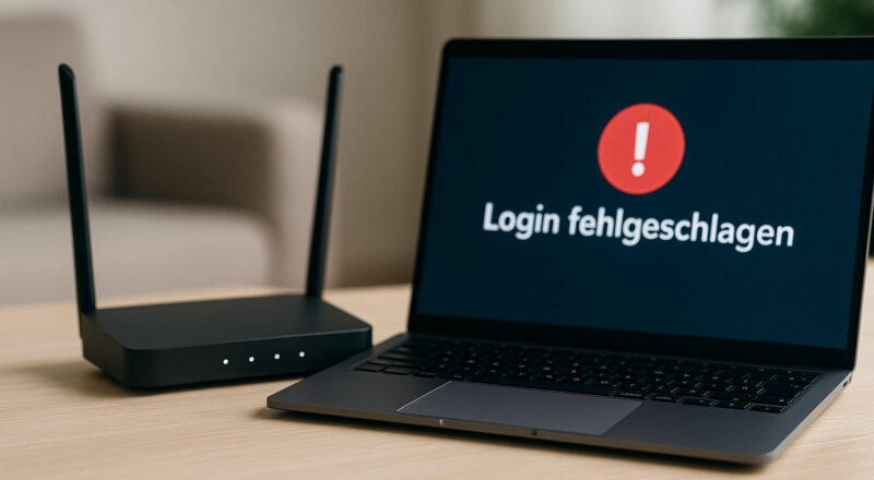 Router-Login fehlgeschlagen: Gerät zeigt Fehlermeldung bei der Anmeldung