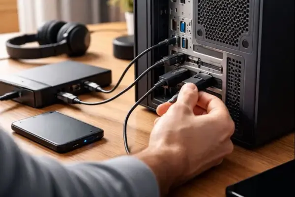 Mehrere angeschlossene USB-Geräte an einem Desktop-PC können das Herunterfahren blockieren