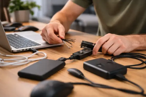 Hardware-Ursachen bei Plug & Play Problemen prüfen Plug & Play Probleme durch defekte Kabel und ungeeignete USB-Anschlüsse