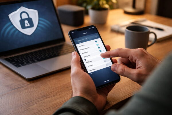 Auswahl eines VPN-Protokolls auf dem Smartphone im Heimnetzwerk