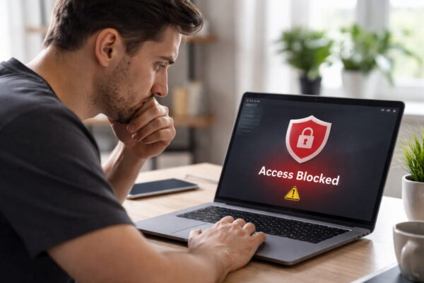 Firewall blockiert Programme auf einem Windows-PC und verhindert den Internetzugriff